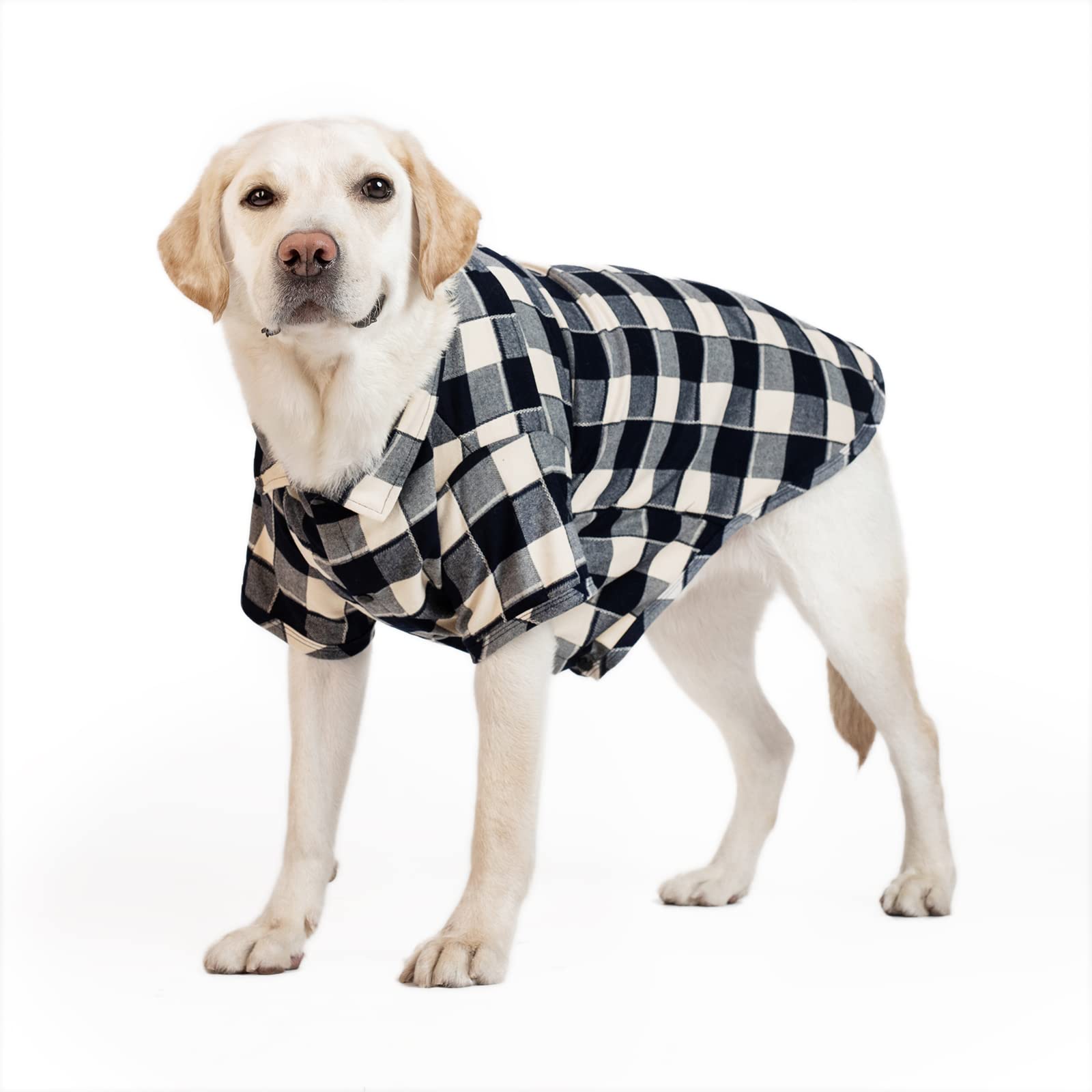 Ctilfelix Dog Shirt Plaid Puppy Clothes For Small Medium Large Dogs Cats Boy Girl Kitten Soft Pet T-Shirt Breathable Tee Outfit